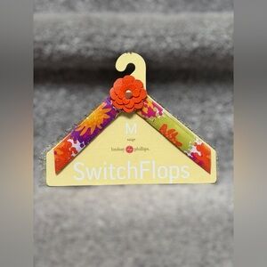 NEW Lindsay Phillips SwitchFlops Saige Floral Interchangeable Sandal‎ Straps M